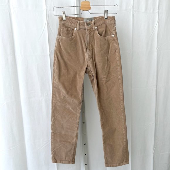 Everlane Pants - Everlane Baby Cord Cheeky Crop Pants Jeans Ankle Blush Tan Pink Size 26